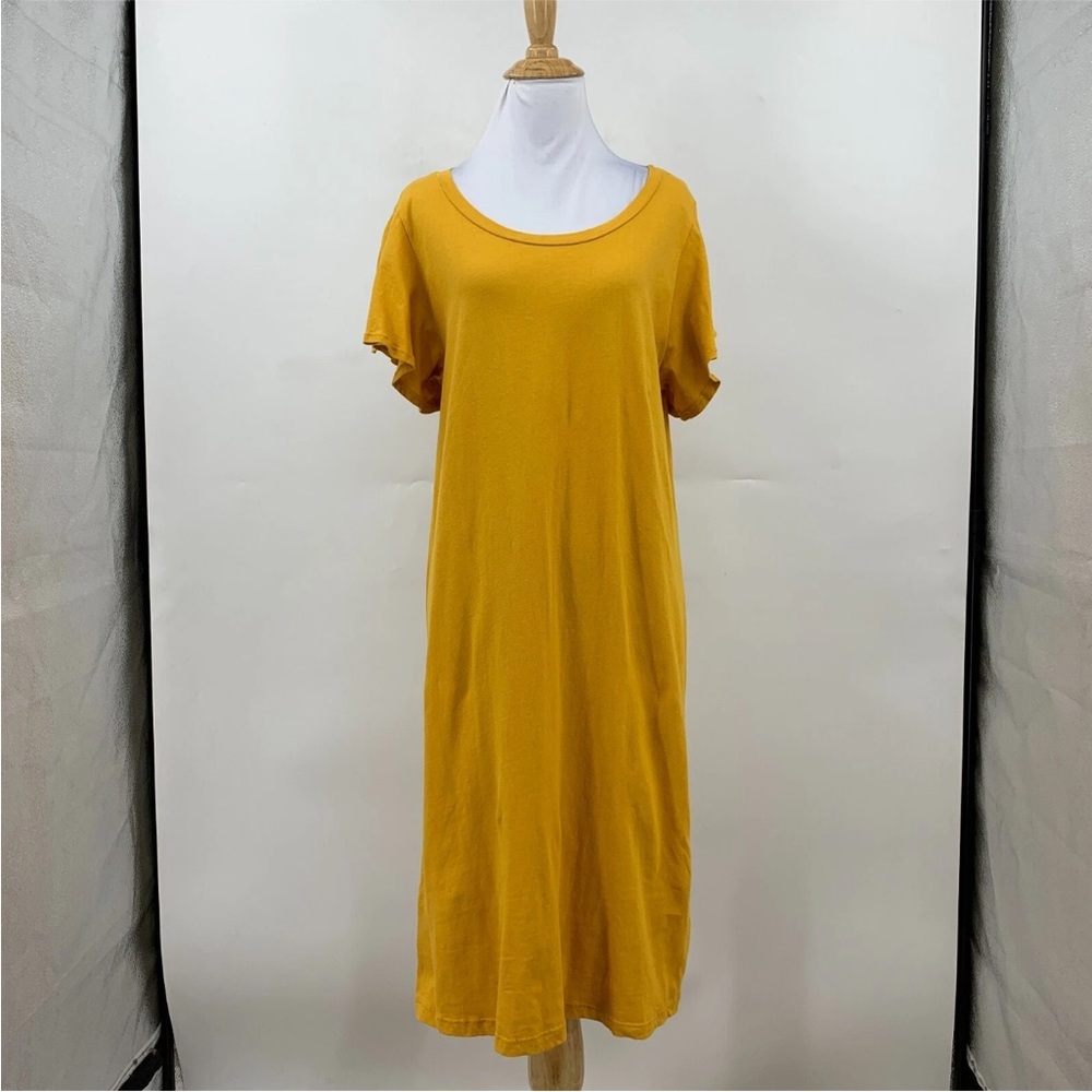 Anthropologie Mustard Yellow Tshirt Dress